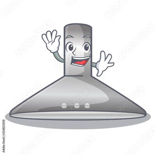 Waving kichen hood in the mascot shape