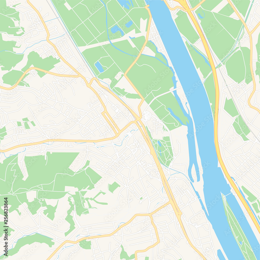 Klosterneuburg, Austria printable map