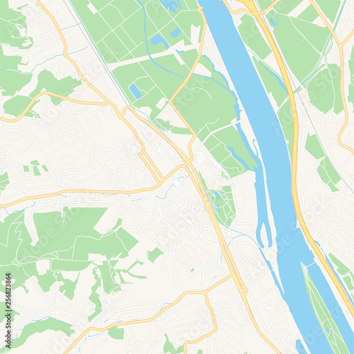 Klosterneuburg, Austria printable map
