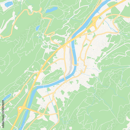 Kufstein, Austria printable map