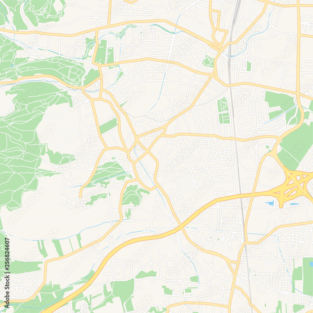 Perchtoldsdorf, Austria printable map