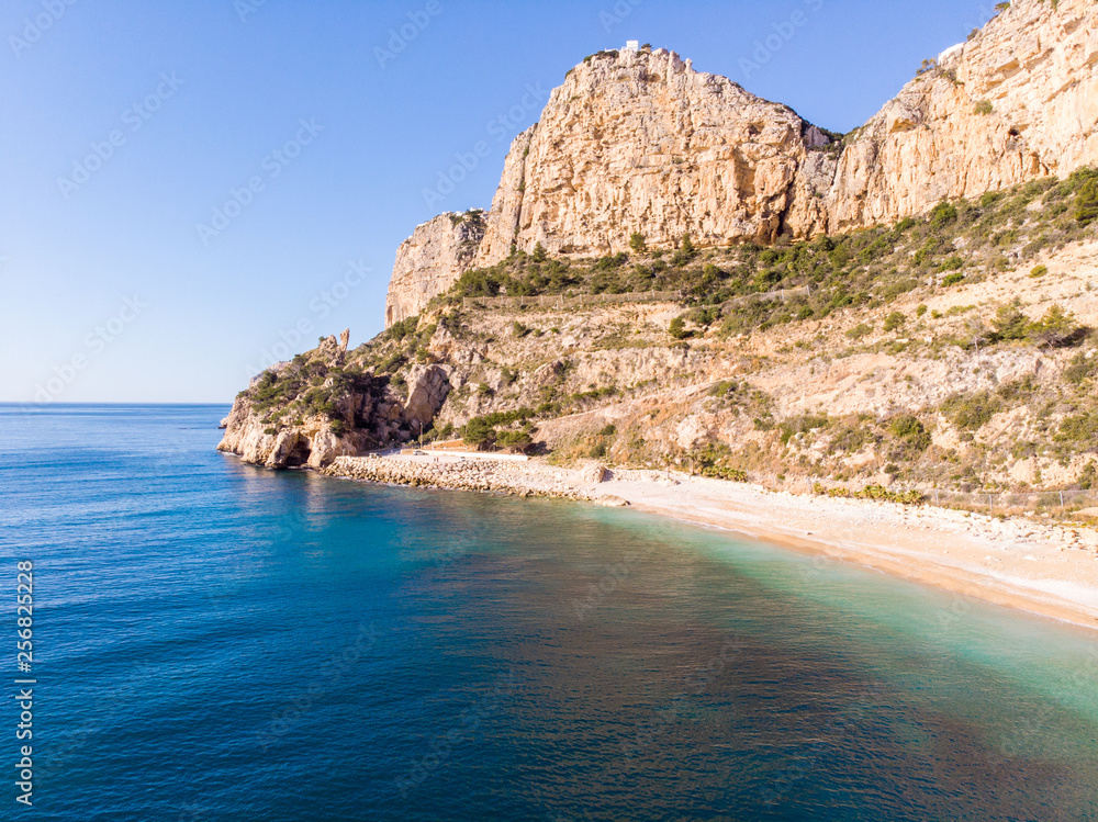 Moraig cove beach in Benitatxell, Alicante, Spain