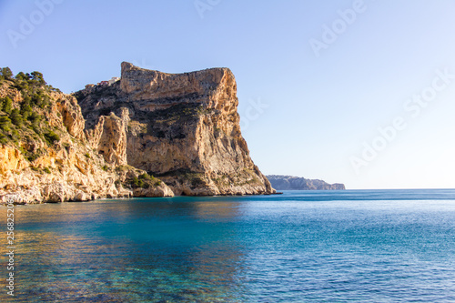 Moraig cove beach in Benitatxell, Alicante, Spain