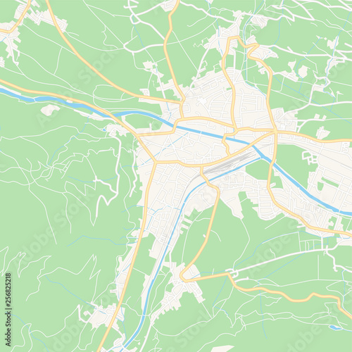 Lienz, Austria printable map