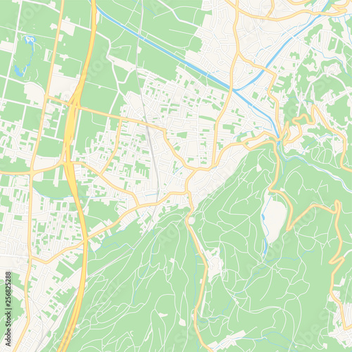 Rankweil  Austria printable map