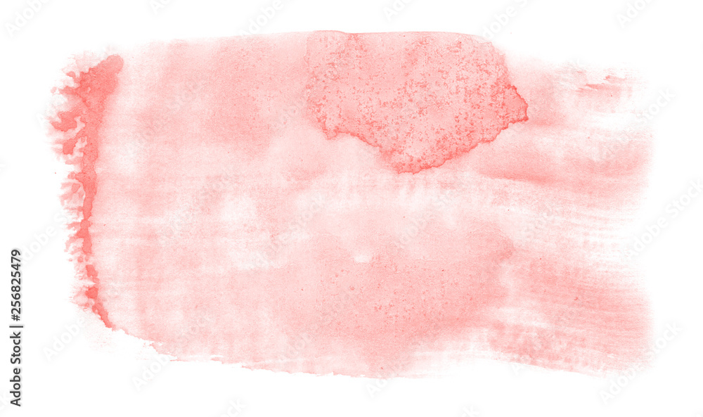 Abstract watercolor background hand-drawn on paper. Volumetric smoke elements. Red color. For design, web, card, text, decoration, surfaces. Abstract watercolor background hand-drawn on paper. Volumetric smoke elements. Red color. For design, web, card, text, decoration, surfaces.