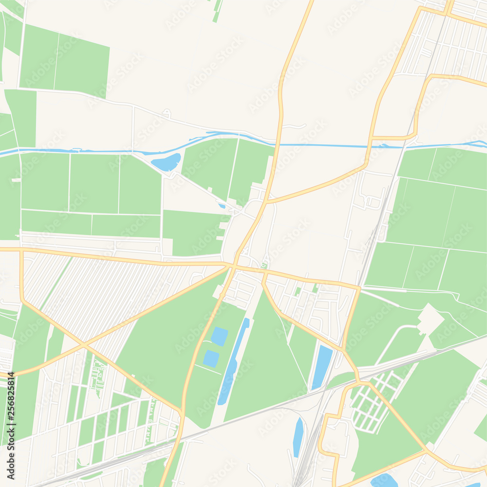 Fototapeta premium Gerasdorf bei Wien, Austria printable map