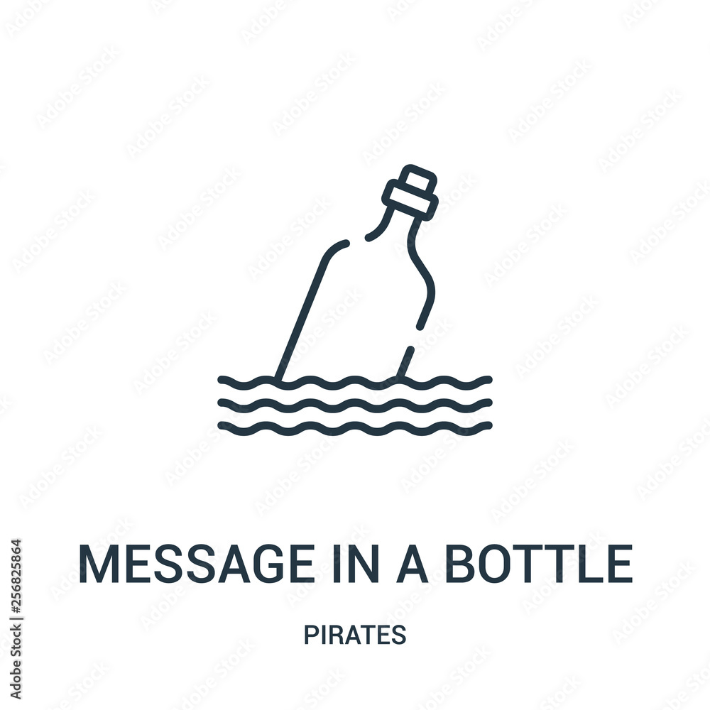 Message In A Bottle, pirate, Note, paper, Piracy icon