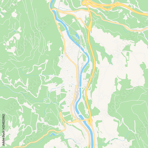 Bischofshofen, Austria printable map