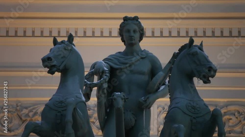 The Bolshoi Theatre. Freezing day. Winter Moscow.