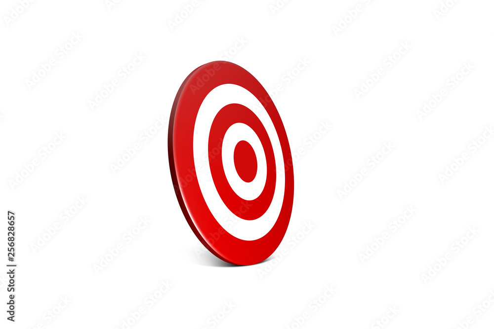 Archery Target Board Symbol on White