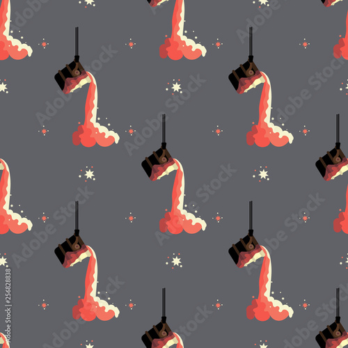 Metallurgical Industrial print . Industrial items seamless pattern.