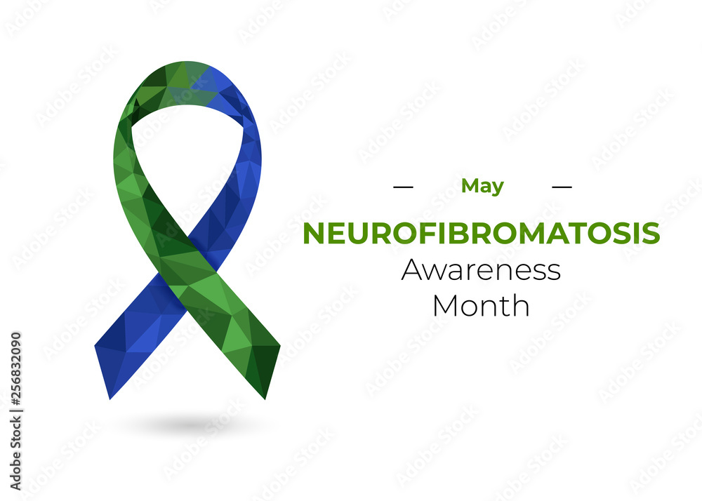 Neurofibromatosis Awareness Month - September - green and blue polygonal ribbon. Horizontal vector bannert for web and printing. Neurofibromatosis Awareness Month - September - green and blue polygonal ribbon. Horizontal vector bannert for web and printing.