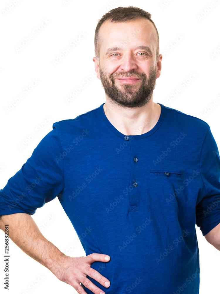 Fototapeta premium Nice adult bearded guy