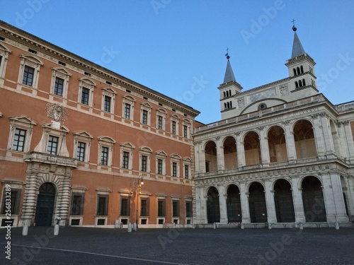 The Lateran Palace (Italian: Palazzo del Laterano), formally the Apostolic Palace of the Lateran, is an ancient palace of the Roman Empire and later the main papal residence in southeast Rome, Italy. © Adrian Popescu