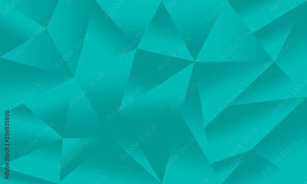 Obraz premium Abstract turquoise polygonal background