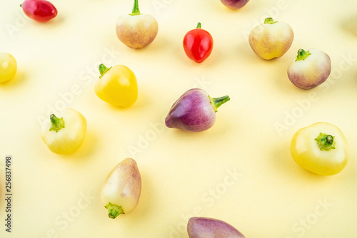 Fresh colorful pepper poster