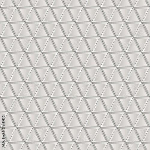 Abstract seamless vector pattern of gray triangles