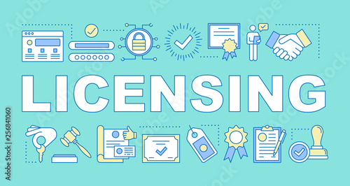 Licensing word concepts banner