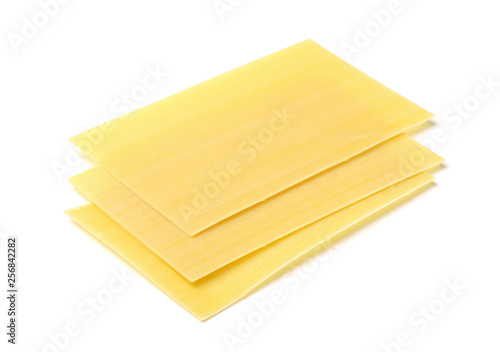  Three uncooked lasagne sheet