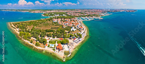 Fototapeta Naklejka Na Ścianę i Meble -  Puntamika peninsula of Zadar aerial panoramic view