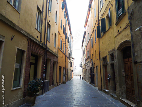 Street of the city center of Umbertide in Umbria  Italy.