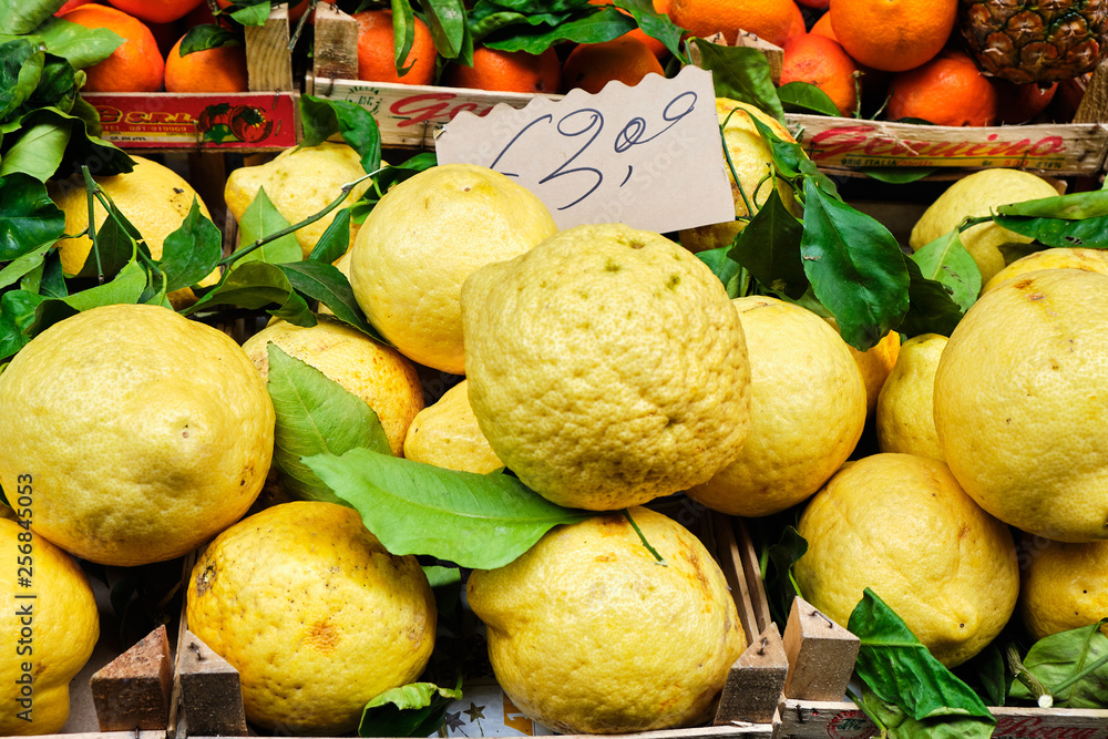 Oranges, Lemons, fruits and Vegetable at Street Markt