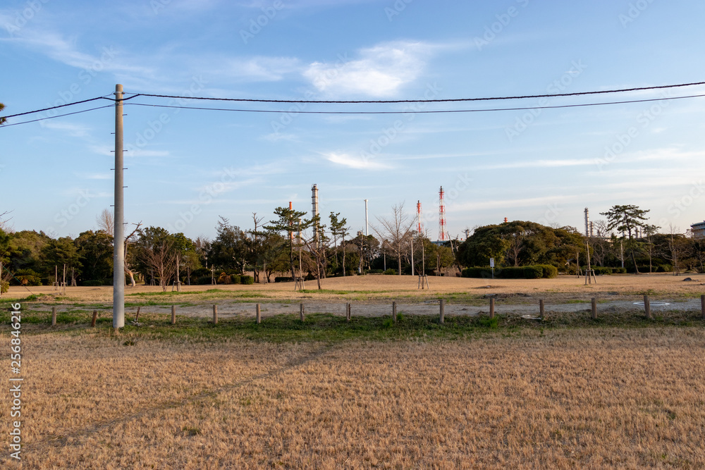 Fototapeta premium 養老川臨海公園 千葉県市原市五井海岸