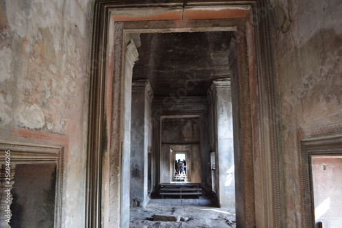 Aisle of Angkor Wat  Cambodia
