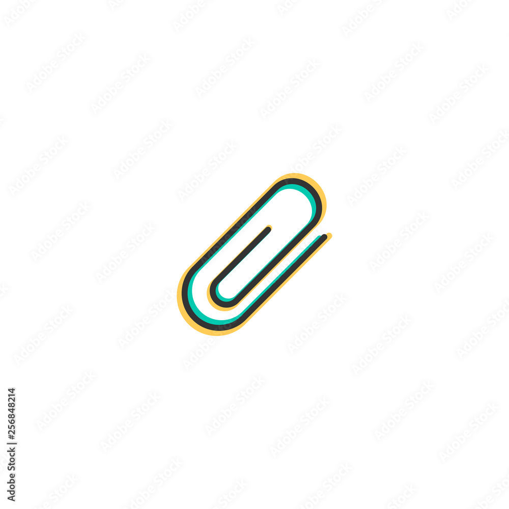 Obraz premium Attachment icon design. Essential icon vector design