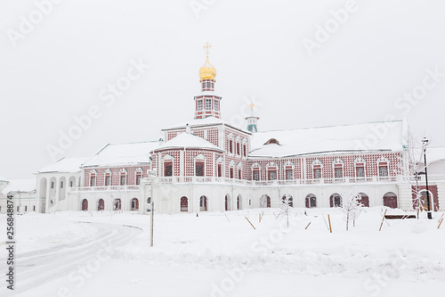 Photography The panorama of New Jerusalem monastery, Moscow in winther time