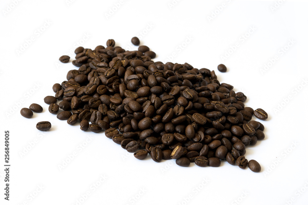 coffee beans isolated on white background coffee beans isolated on white background