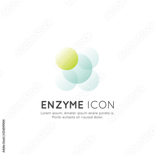 Vector Icon Illustration Logo of food supplements, ingredients and vitaments and elements for bio package labels, natural healthu products design for healthy eating and dieting lifestyle