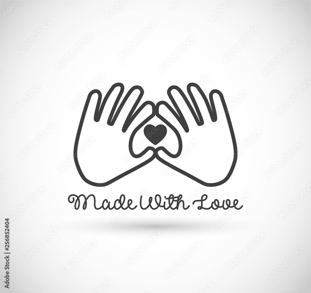 Obraz premium Hand made vector sign