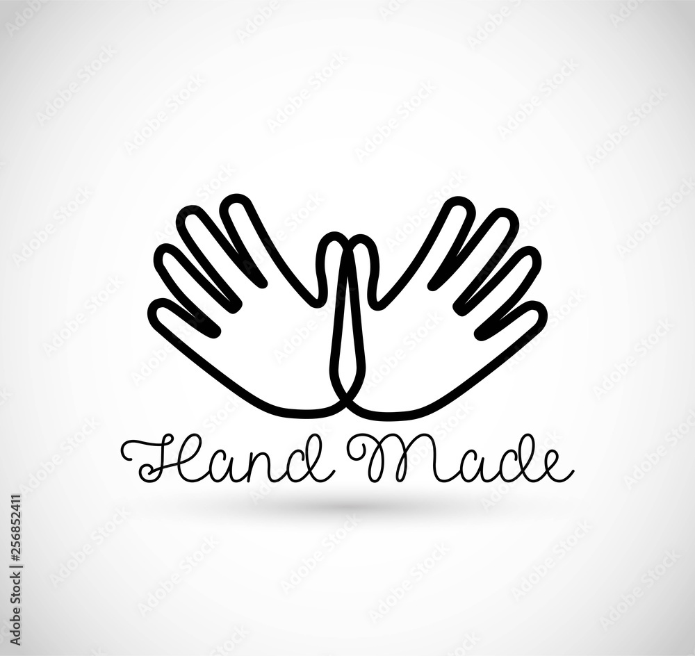 Obraz premium Hand made vector sign