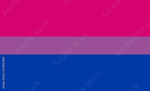 Bisexual pride flag. Symbol of LGBT community