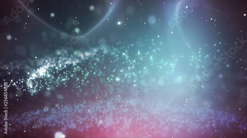 Abstract Particles Background/ Illustration of an abstract background with beautiful glowing particles