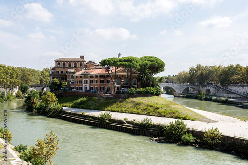 Εκτύπωση καμβά isola tiberina, roma