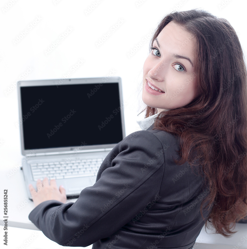 successful business woman sitting at a Desk successful business woman sitting at a Desk
