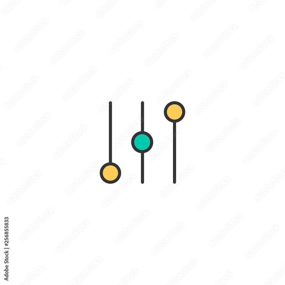 Controls icon design. Essential icon vector design Controls icon design. Essential icon vector design