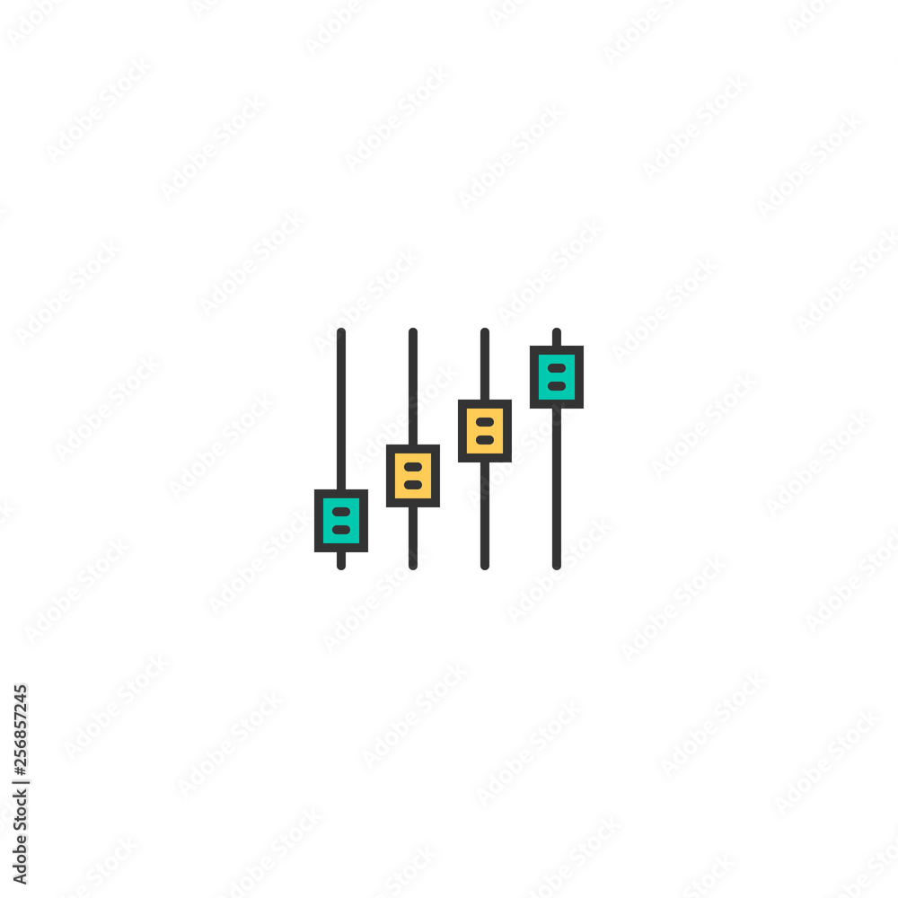 Controls icon design. Essential icon vector design Controls icon design. Essential icon vector design