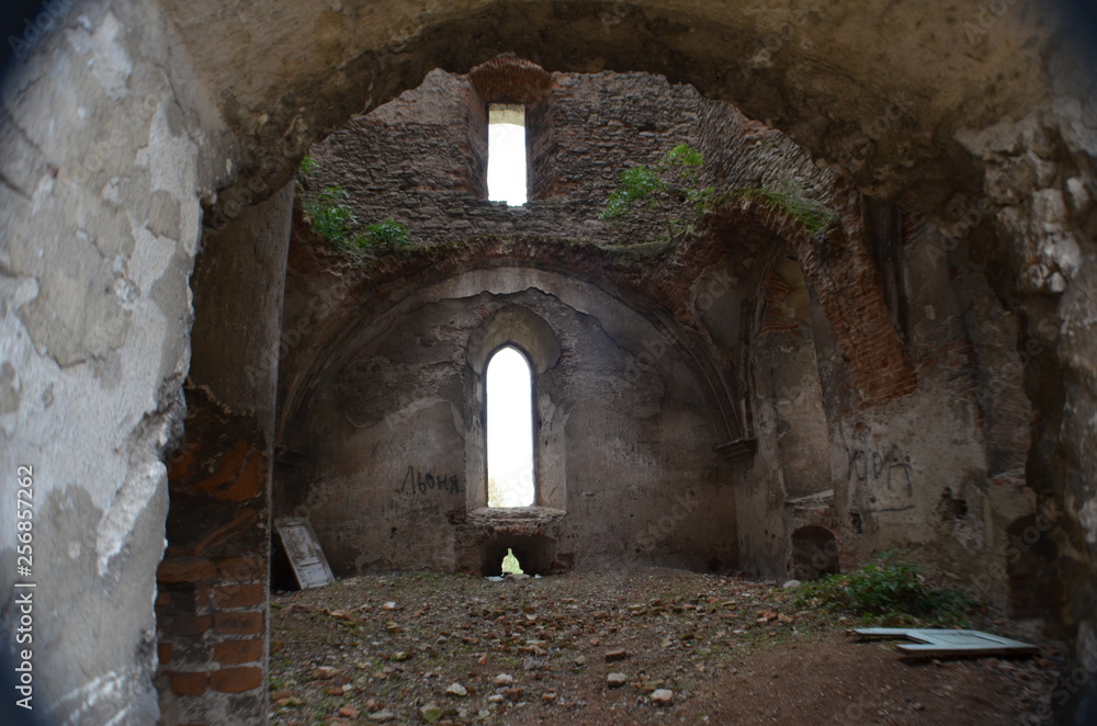 Obraz premium Castles, nature, old buildings, abandoned buildings, old mill, antiques, sunset, stones