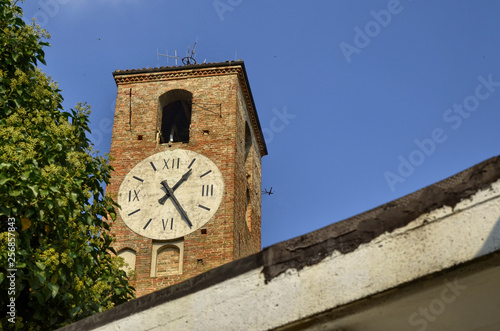 Neive, Italy, the clock tower