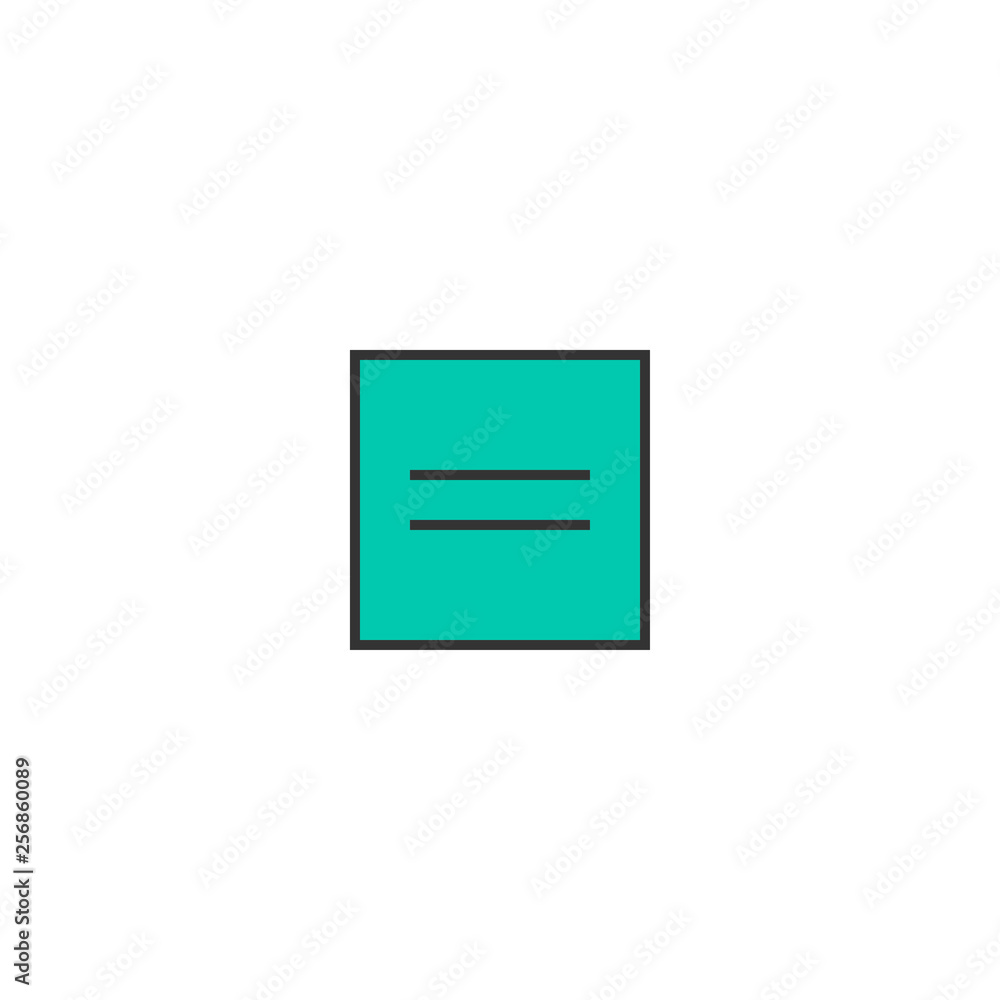 Equal icon design. Essential icon vector design Equal icon design. Essential icon vector design
