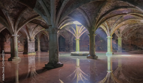 Ancient Portuguese cistern in the Mazagan. El Jadida city , Morocco.