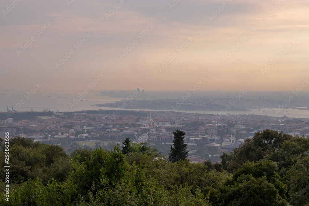 Istanbul Landscape from Camlica Hillside