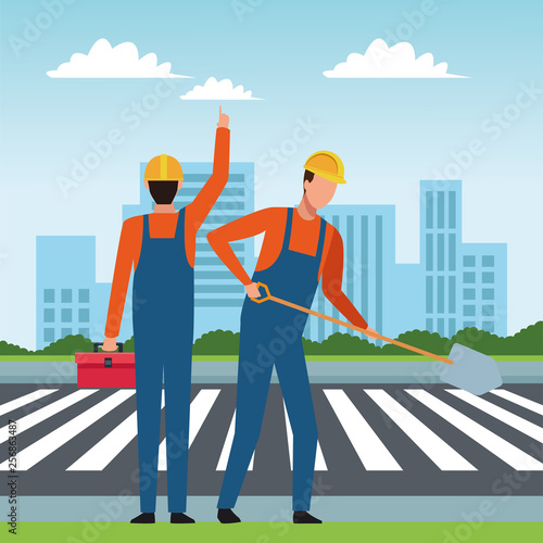 Construction teamwork avatar