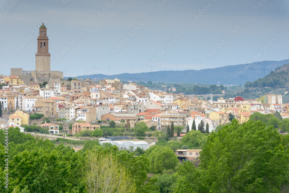 Vista del pueblo de Jérica. Castellón. Comunidad Valenciana. España