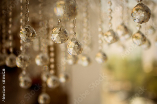 blur and defocus crystal chadelier shiny glitter abstract background