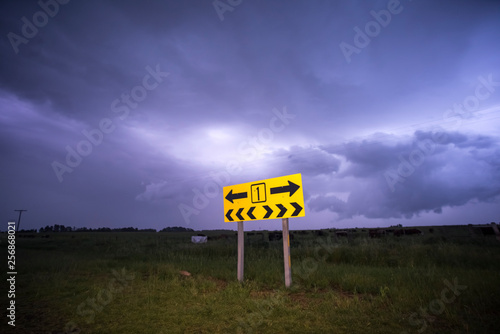 Pampas storm landscape, Argentina